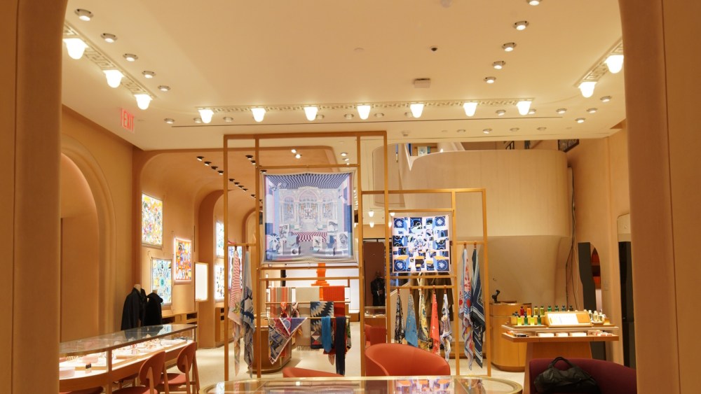 Inside the new Hermès flagship on Madison Avenue in New York City.