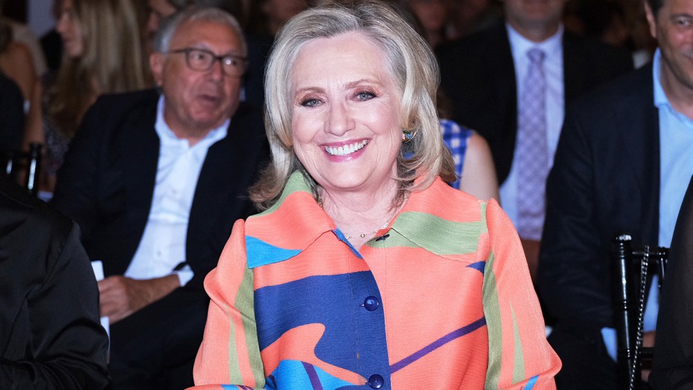 Hillary Rodham Clinton during the 13th DVF Awards 2022 during the 79th Venice International Film Festival on September 01, 2022 in Venice, Italy. (Photo by Stefano Mazzola/Getty Images)