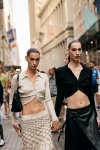 Street style at New York Fashion Week Spring 2023