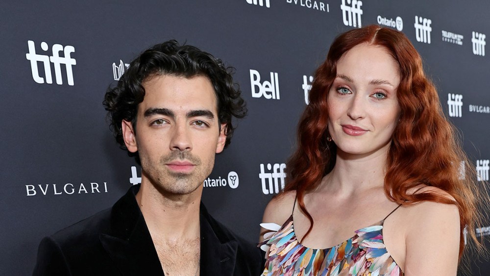Joe Jonas and Sophie Turner attend the "Devotion" Premiere at Cinesphere on September 12, 2022, in Toronto, Ontario.