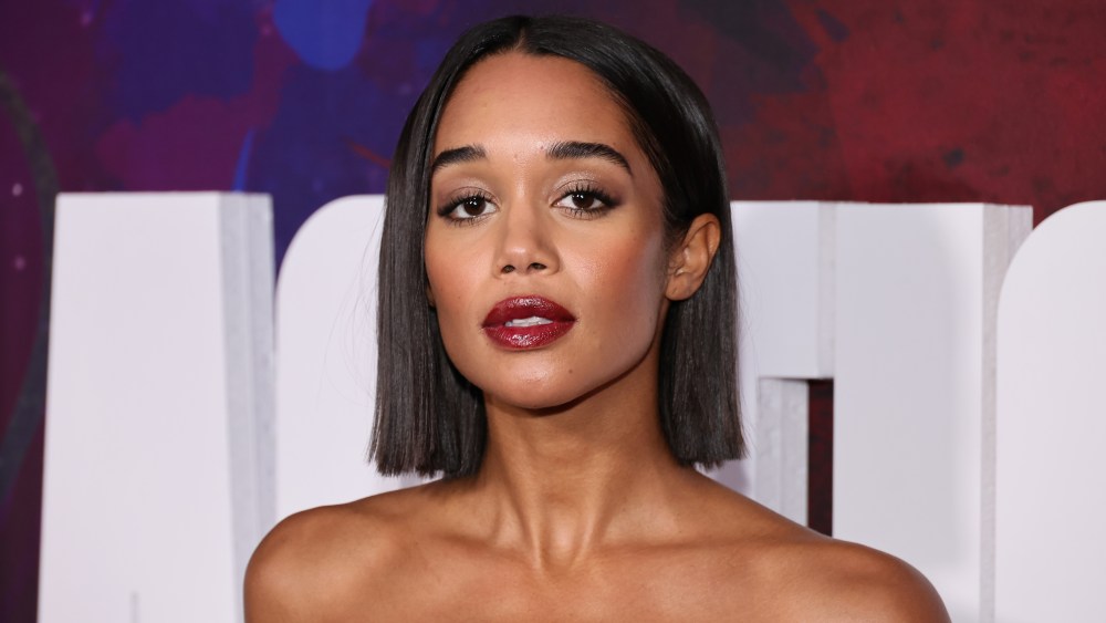 Laura Harrier attends Netflix's "Entergalactic" New York premiere on Sept. 28