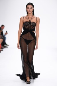 Runway at Nensi Dojaka RTW Spring 2023 on September 18, 2022 in London