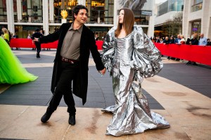 Zac Posen and Julia Fox