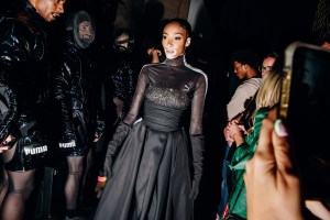 Winnie Harlow walks in the PUMA Futrograde collection.