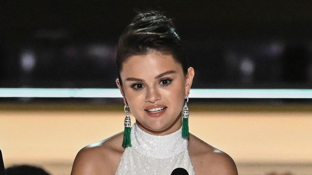 Selena Gomez speaks onstage at the 74th Primetime Emmy Awards held at Microsoft Theater on September 12, 2022 in Los Angeles, California.