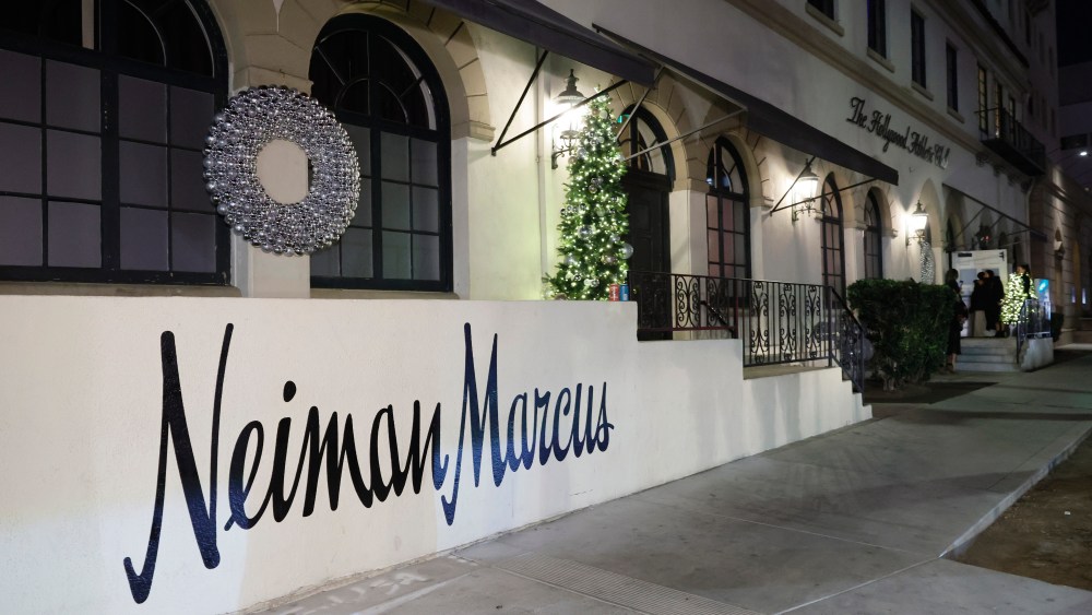 HOLLYWOOD, CALIFORNIA - OCTOBER 25: View of the outside of the Neiman Marcus debut of their 2022 holiday campaign and unveiling of fantasy gifts at Hollywood Athletic Club on October 25, 2022 in Hollywood, California. (Photo by Stefanie Keenan/Getty Images for Neiman Marcus)