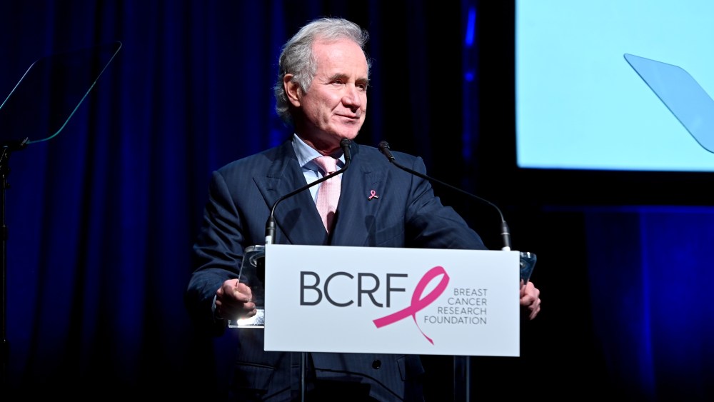 NEW YORK, NEW YORK - OCTOBER 27: Fabrizio Freda speaks onstage during the Breast Cancer Research Foundation (BCRF) New York Symposium & Awards Luncheon at New York Hilton Midtown on October 27, 2022 in New York City. (Photo by Noam Galai/Getty Images)
