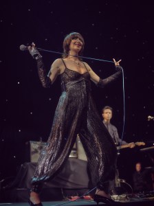 Karen O and the Yeah Yeah yeahs perform.