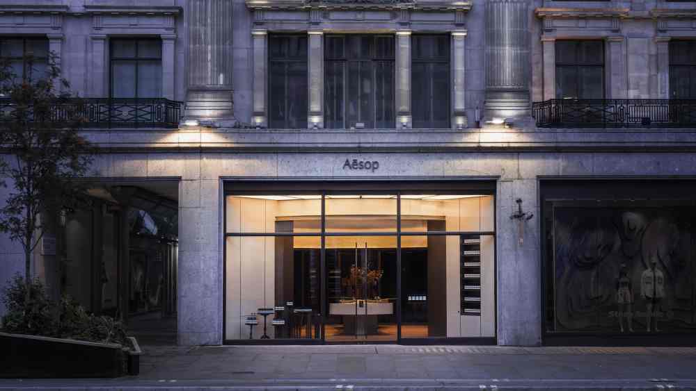 Aesop's new store on London's Regent Street.