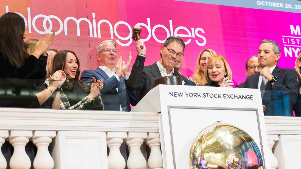 Bloomingdale's Tony Spring rings the closing bell.
