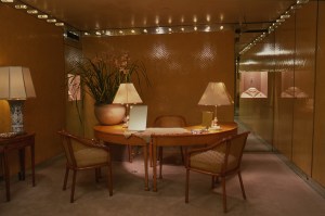 The Bulgari store salon at the Hotel Pierre. 1972.