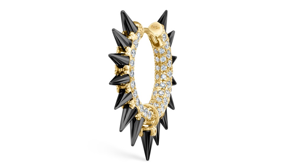 Maria Tash's new design, inspired by a mohawk hairstyle.