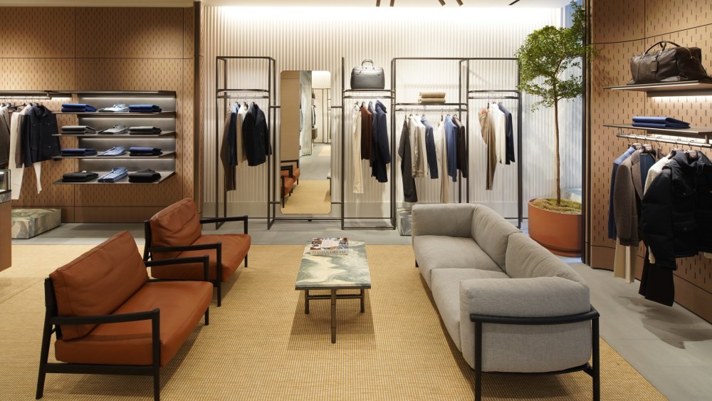 Inside Canali’s new Madison Avenue store.