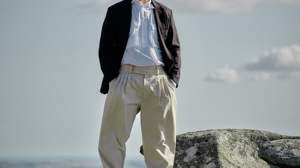 A look from the new London-based line Quiet Man.