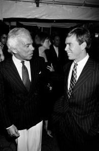 Ralph Lauren and Tommy Hilfiger at Tavern On The Green in 1995.