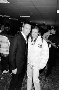 Tommy Hilfiger and Carmen Electra at the Tommy Hilfiger sponsored Race to Erase MS benefit and fashion show in Los Angeles in 1997.