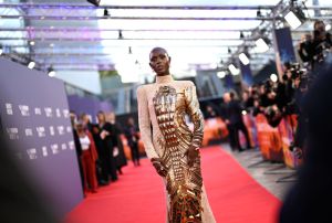 LONDON, ENGLAND - OCTOBER 06: Jodie Turner-Smith attends the "White Noise" UK premiere during the 66th BFI London Film Festival at The Royal Festival Hall on October 06, 2022 in London, England. (Photo by Gareth Cattermole/Getty Images for BFI)