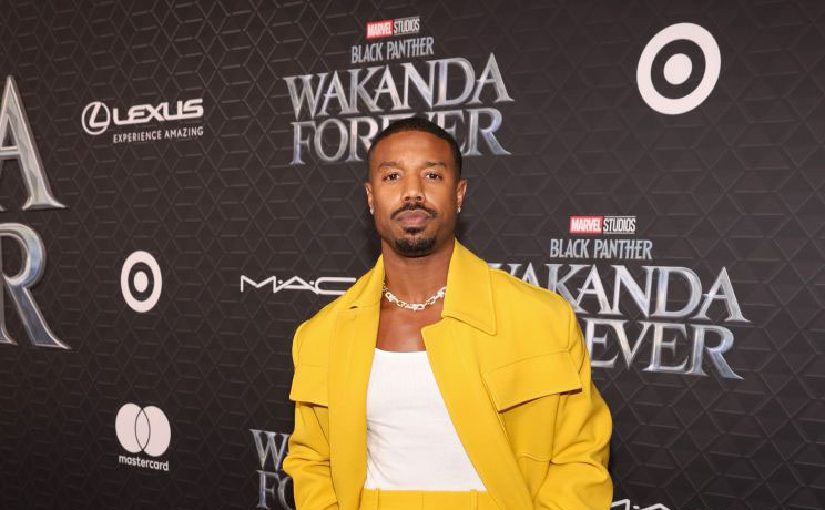 LOS ANGELES, CALIFORNIA - OCTOBER 26: Michael B. Jordan attends the Black Panther: Wakanda Forever World Premiere at the El Capitan Theatre in Hollywood, California on October 26, 2022. (Photo by Jesse Grant/Getty Images for Disney)