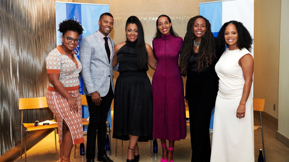 Ready to Beauty's presented panel, "Black Is Beautiful: Forever." From left: Jessica Cruel, editor in chief of Allure; Tauro Jenkins, head of business at Ambi Skincare; Taydra Mitchell-Jackson, vice president marketing at Sundial Brands/Shea Moisture/Madam CJ Walker; Eden Zeilo, vice president of global marketing at Fashion Fair; Nyakio Grieco, founder Nyakio Beauty, Thirteen Lune; Ylorie Anderson-Taylor, Ready to Beauty strategic partner, vice president of marketing for Eden BodyWorks.