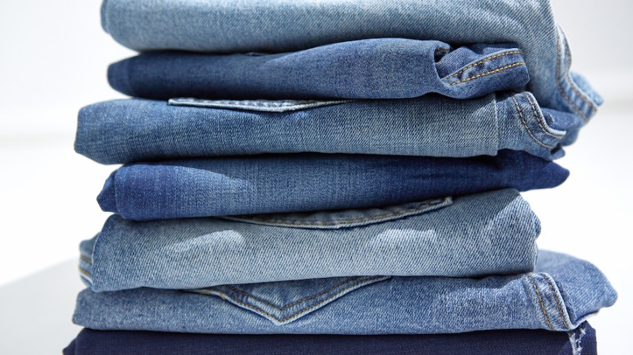 Stack of jeans