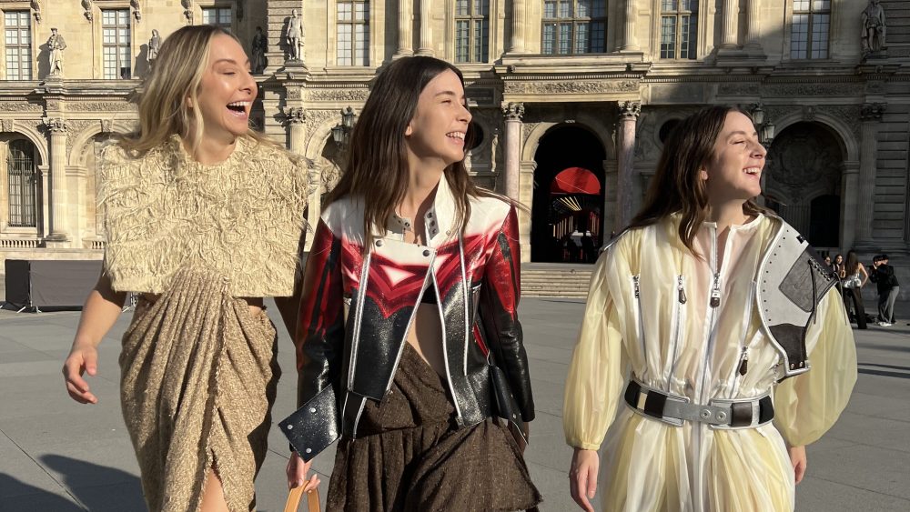 The Haim Sisters share photo diary from the Paris Fashion Week Louis Vuitton show.