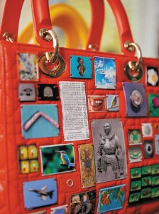 A detail of a Lady Dior handbag designed by Sara Cwynar.