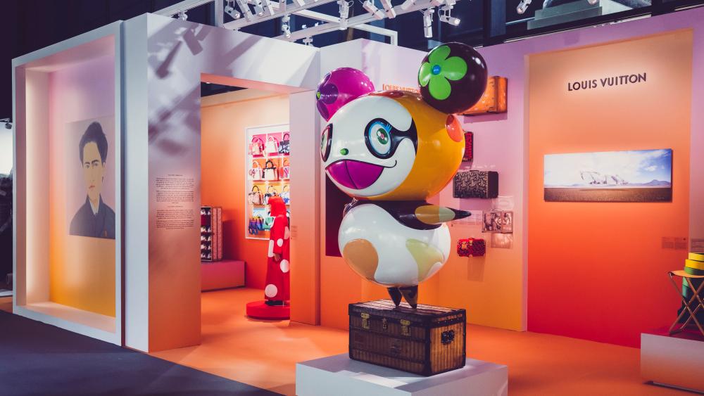 The Louis Vuitton stand at the Paris+ by Art Basel art fair in Paris