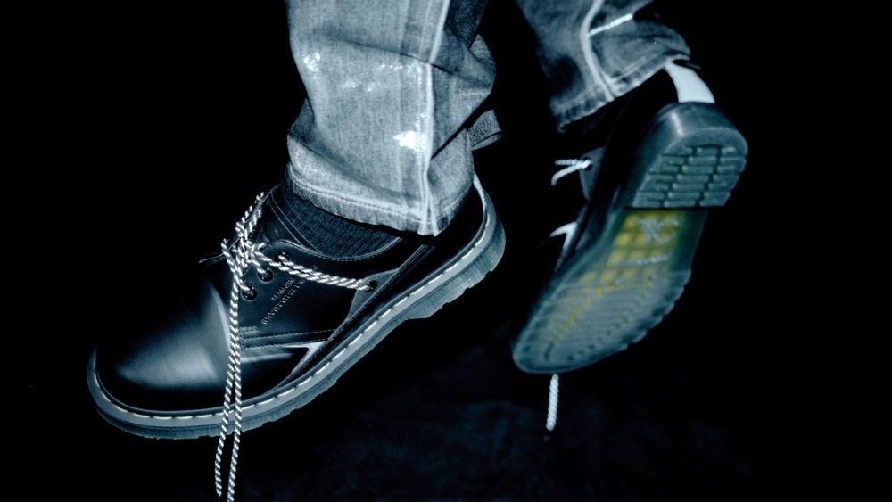The Dr. Martens x Slam Jam 1461 style.