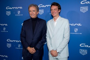 Bernard Arnault and guest.