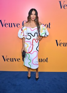 Julie Sariñana at the Veuve Clicquot Solaire Culture Exhibition held at 468 North Rodeo Drive on October 25, 2022 in Beverly Hills, California.