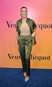 Nina Senicar at the Veuve Clicquot Solaire Culture Exhibition held at 468 North Rodeo Drive on October 25, 2022 in Beverly Hills, California.