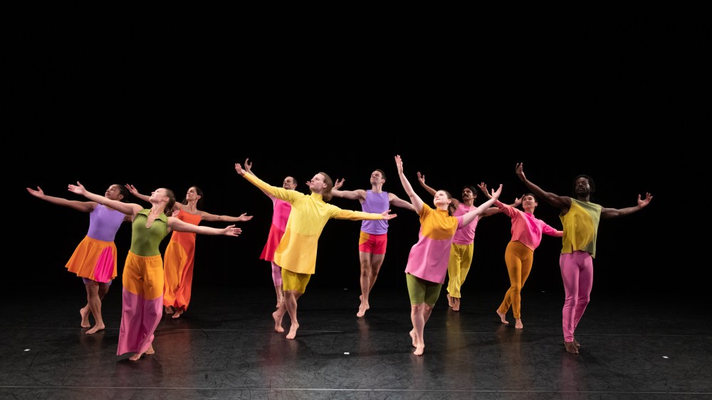 Dancers in "The Look of Love" with costumes created by Isaac Mizrahi