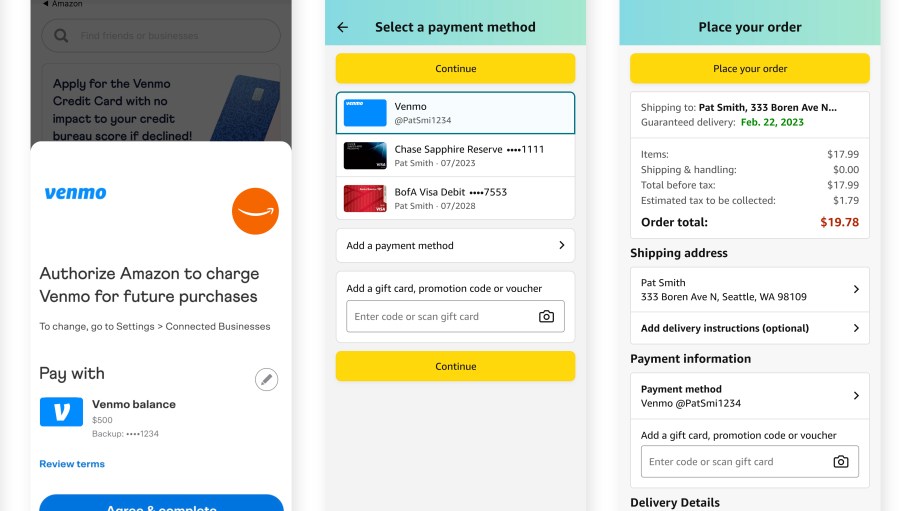 Amazon rolled out Venmo to select customers Tuesday, and will make the payments option available to U.S. customers by Black Friday. 