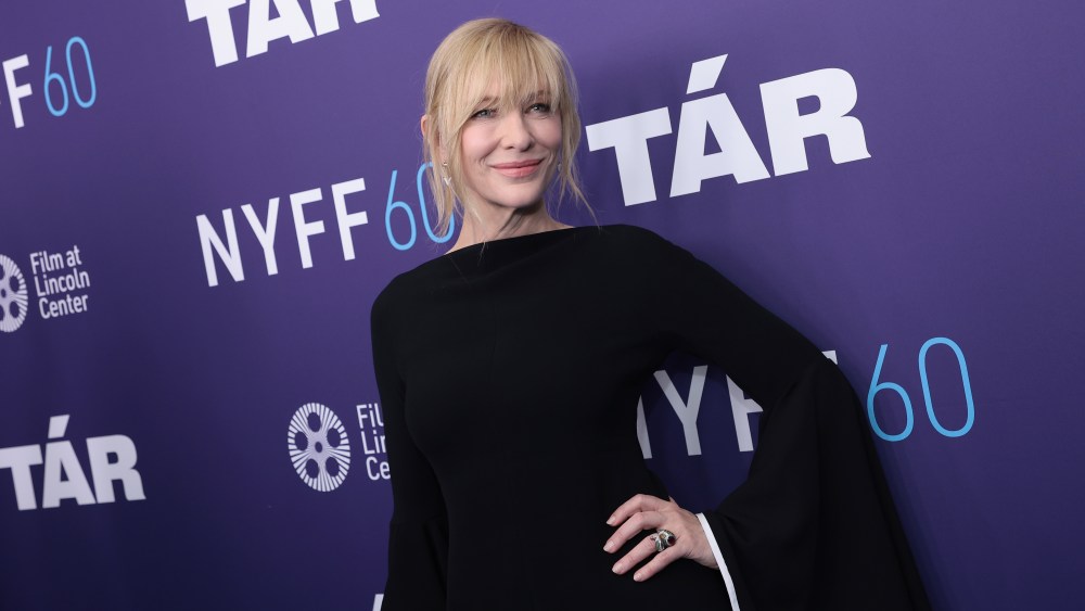 Cate Blanchett attends the "Tár" red carpet event during the 60th New York Film Festival at Alice Tully Hall, Lincoln Center on Oct. 3