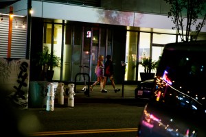 The scene in downtown L.A.