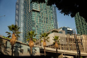 The scene in downtown L.A.