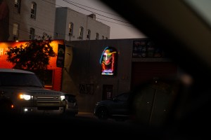 The scene in downtown L.A.