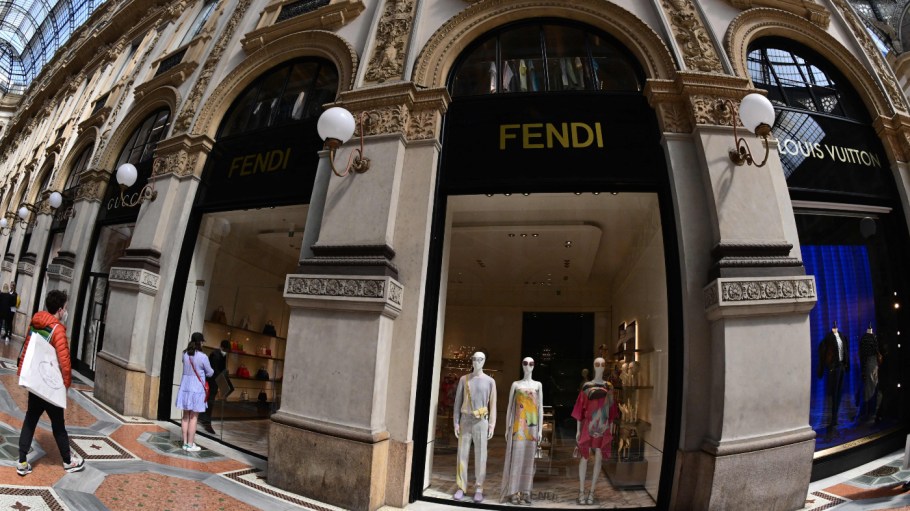 A Fendi store in central Milan's Galleria Vittorio Emanuele II shopping center.