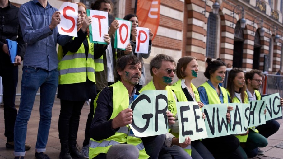 Greenwashing protest