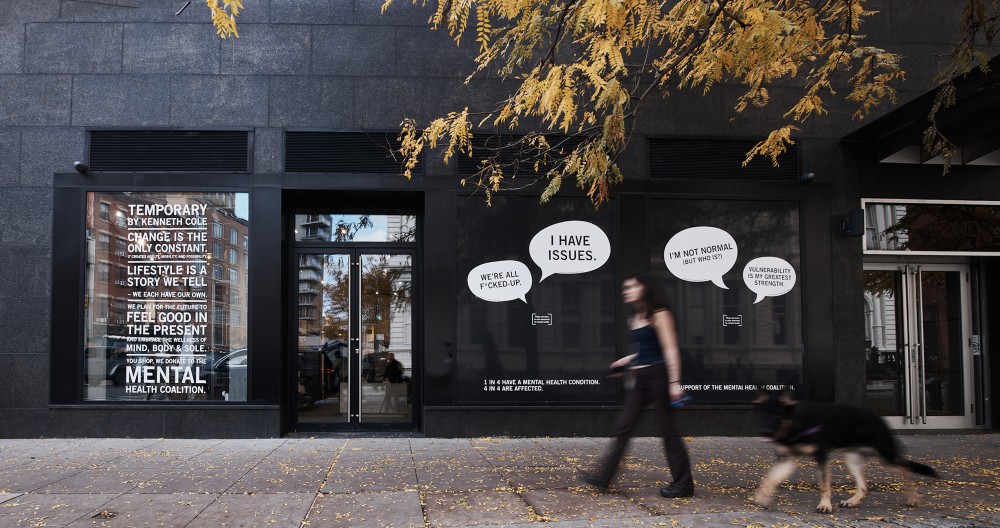 Kenneth Cole launched a New York pop-up supporting mental health.