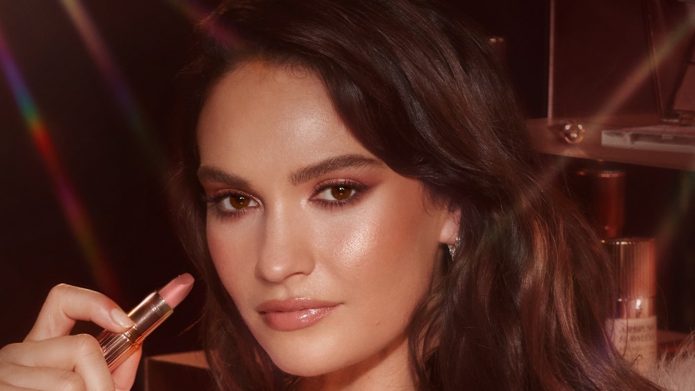 Lily James stars in Charlotte Tilbury's holiday campaign