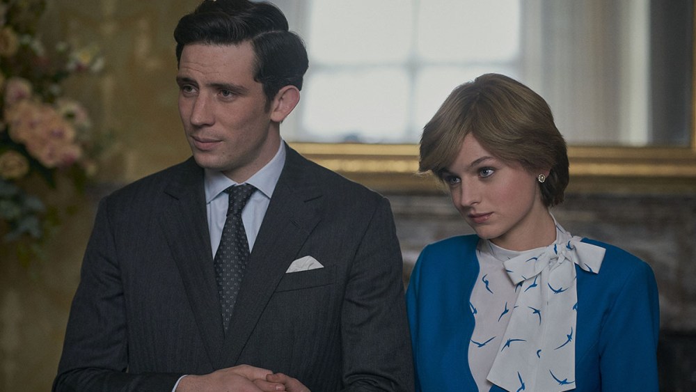 netflix The Crown S4. Picture shows: Prince Charles (JOSH O CONNOR) and Princess Diana (EMMA CORRIN)