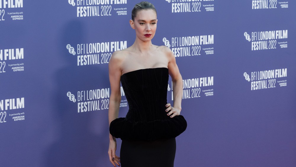 Vanessa Kirby Wears Schiaparelli Dress  attends the premiere of "The Son" during the 66th BFI London Film Festival on Oct. 10