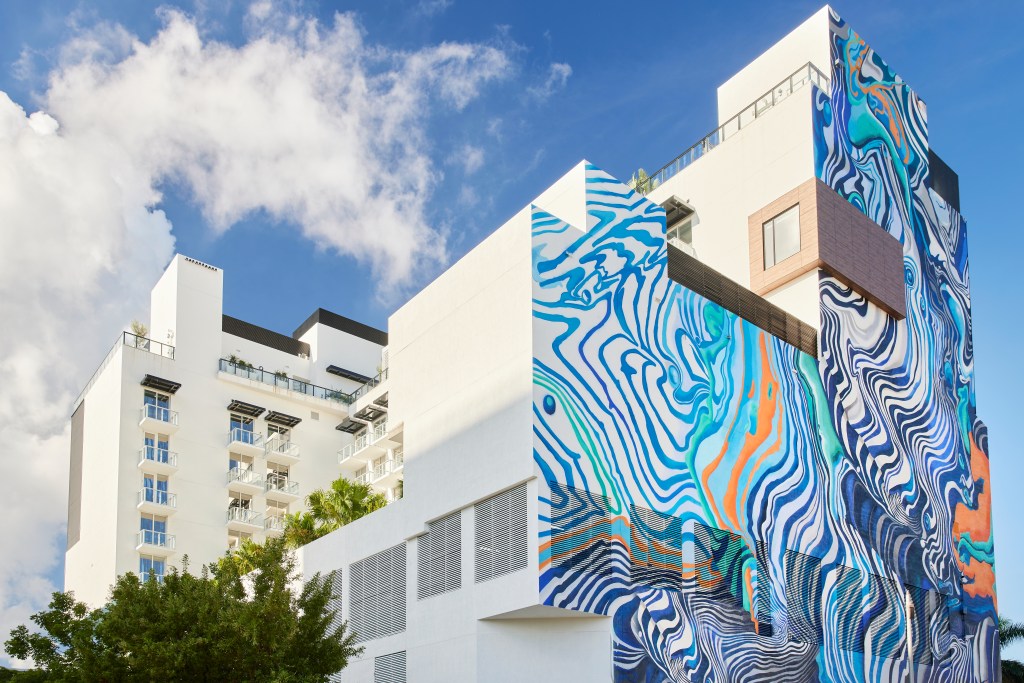 Inside the Arlo Wynwood Hotel in Miami