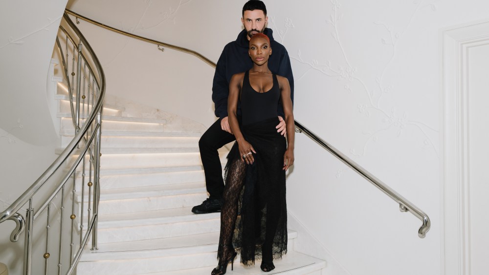 Riccardo Tisci and Michaela Coel