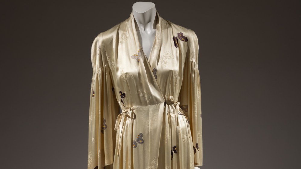 Evening coat printed with butterflies by Elsa Schiaparelli, Paris, summer 1938