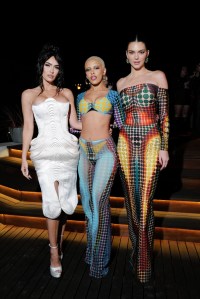 doja cat, jean paul gaultier, fwrd, two piece set, platforms, la, party