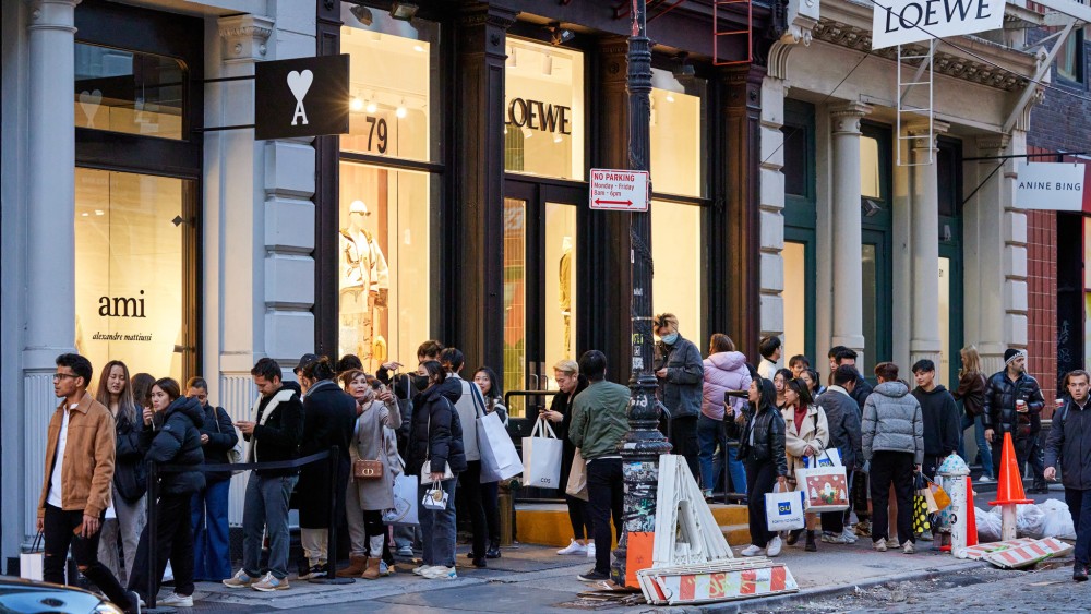 Black Friday shopping in 2022.