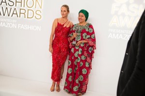 Amber Valetta and Amina Mohamed