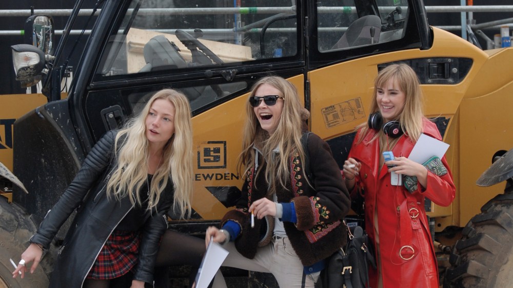 Clare Paget, Cara Delevingne and Suki Waterhouse